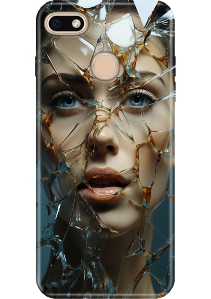 General Mobile Gm 8 Go Kılıf Desenli Baskılı Tpu Rubber Kapak Cam Kırığı