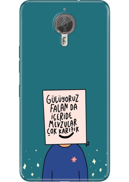 General Mobile Gm 5 Plus Kılıf Desenli Baskılı Tpu Rubber Kapak Gülüyoruz