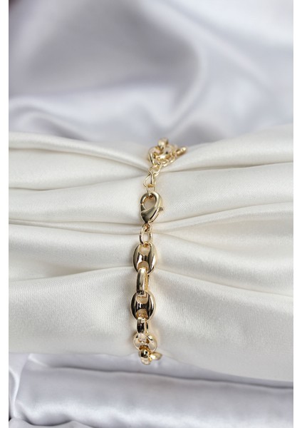 14K Renk Kaplama Kahve Çekirdeği cm Kadın Bileklik fiyatları