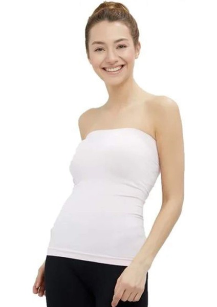 Elite Life Kadın Dikişsiz Askısız Kadın Beyaz Atlet 852 fırsatları