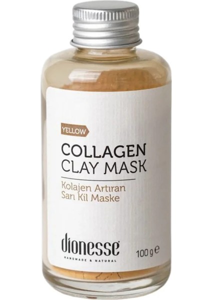 Kolajen Detoks Sarı Kil 100 gr - Saç ve Cilt Bakımı Için Kolajen Destekli Arındırıcı Maske