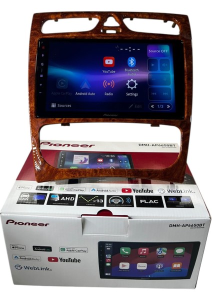 Mercedes C Class 2002-2004 Pioneer 4-64 Tam Profesyonel Oem Multimedia