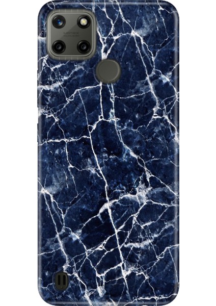 iPhone 7 Plus - 8 Plus Kılıf Desenli Baskılı Tpu Rubber Kapak Dark Blue