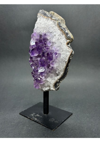 Brezilya Ametist Doğaltaş Siyah Demir Stantlı fiyatları