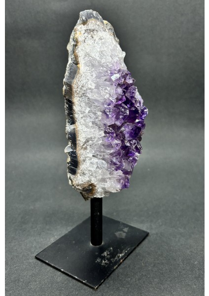 Brezilya Ametist Doğaltaş Siyah Demir Stantlı modelleri