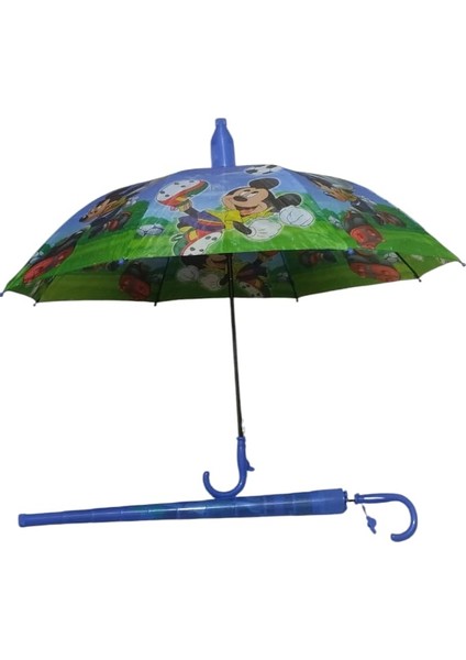 Özel Kılıflı Bardaklı Korumalı Lisanslı Çocuk Şemsiye