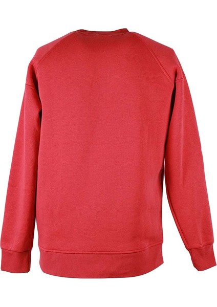 Sıfır Yaka Reglan Kol Kırmızı Erkek Sweatshirt 5420 modelleri