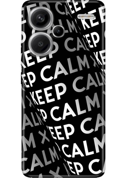Xiaomi Redmi Note 13 Pro Plus 5g Kılıf Desenli Baskılı Tpu Rubber Kapak Keep Calm