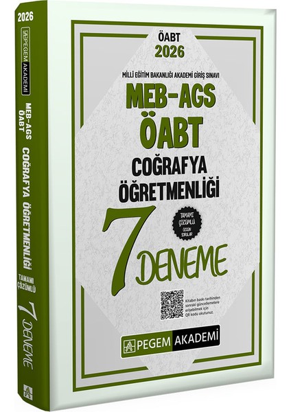 2026 MEB AGS ÖABT Coğrafya Öğretmenliği Tamamı Çözümlü 7 Deneme