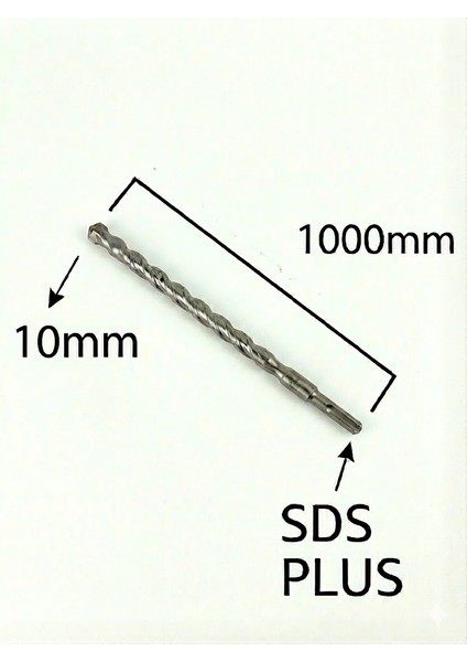 Gfb 10*1000 Beton Delici Uç Duvar Delme Ucu Hılti Ucu Sds Plus