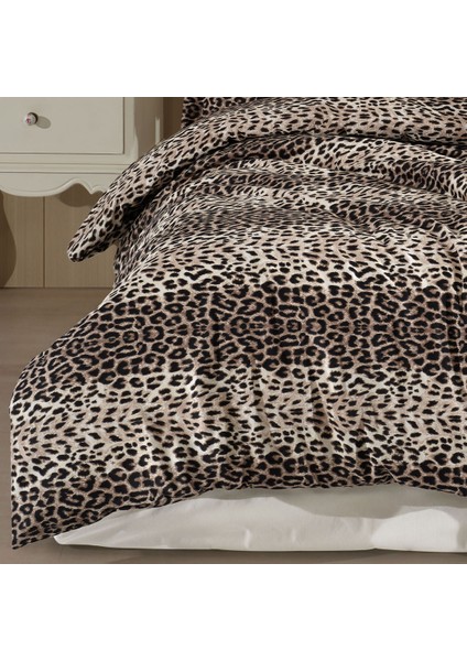 Tek Kişilik Leopar Desen Nevresim Takımı 160X220 | 2 Yastık Kılıfı | Lastikli Çarşaflı 100X200+30 modelleri