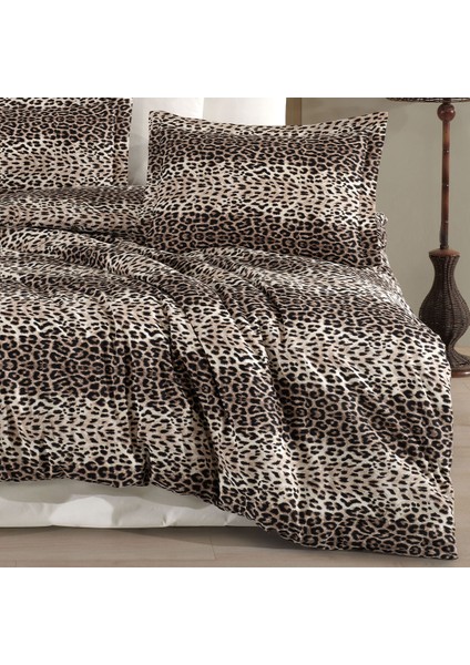 Tek Kişilik Leopar Desen Nevresim Takımı 160X220 | 2 Yastık Kılıfı | Lastikli Çarşaflı 100X200+30 indirimleri