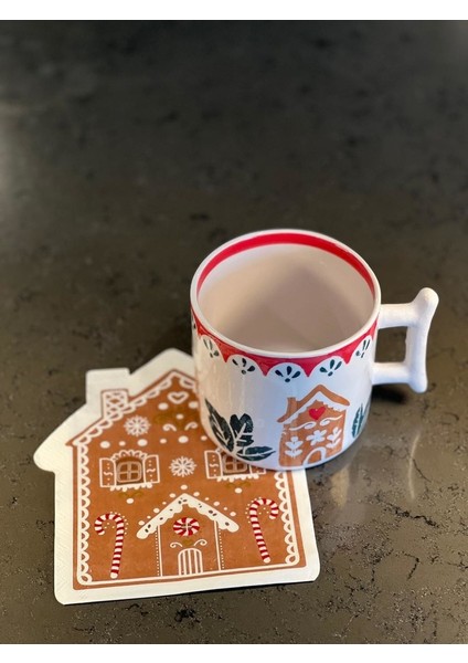 Büyük Boy 350ML Gingerbread Temalı Kupa fiyatları