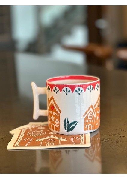 Büyük Boy 350ML Gingerbread Temalı Kupa modelleri