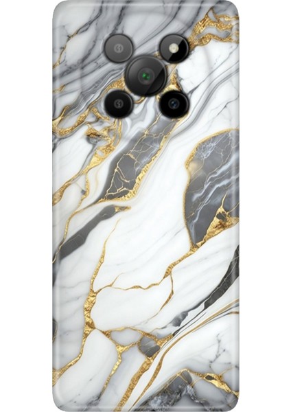 General Mobile Phoneix 5g Kılıf Desenli Baskılı Tpu Rubber Kapak Arsos Mermer