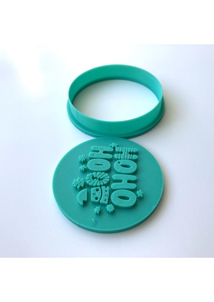 Oh Oh Oh Yazılı Kurabiye Damgası ve Kalıbı | Noel Baba Sesi Temalı | Yılbaşı, Kış Partisi | Şeker Hamuru, Kilşekillendirici fırsatları