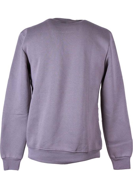 Model 5 O Yaka Baskılı Gri Erkek Sweatshirt 26KSS9000005 modelleri