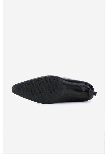 Kadın Hakiki Deri Siyah Topuklu Çizme 594 5840 Bn Czm SK25-26 Sıyah Dr fırsatları