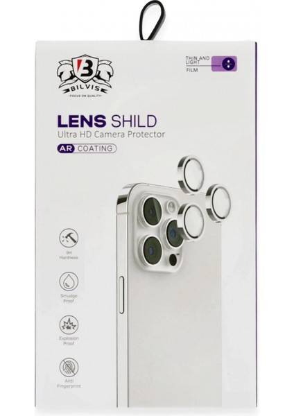 iPhone 16 Bilvis Titan Kamera Lens - Mavi modelleri