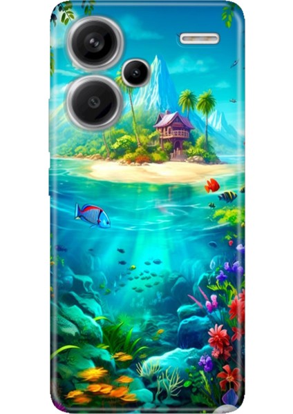 Xiaomi Redmi Note 13 Pro Plus 5g Kılıf Desenli Baskılı Tpu Rubber Kapak Island