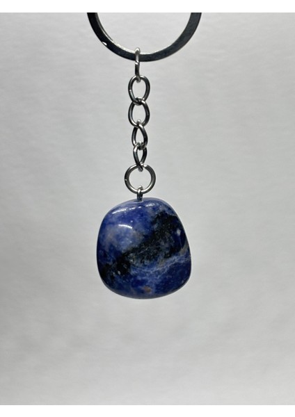 Sodalit Doğaltaş Anahtarlık Charm