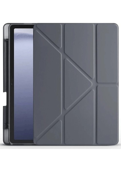 Huawei Honor Pad X9 11.5 Kılıf Kalemlikli Mars Tablet Kılıfı - Koyu Gri