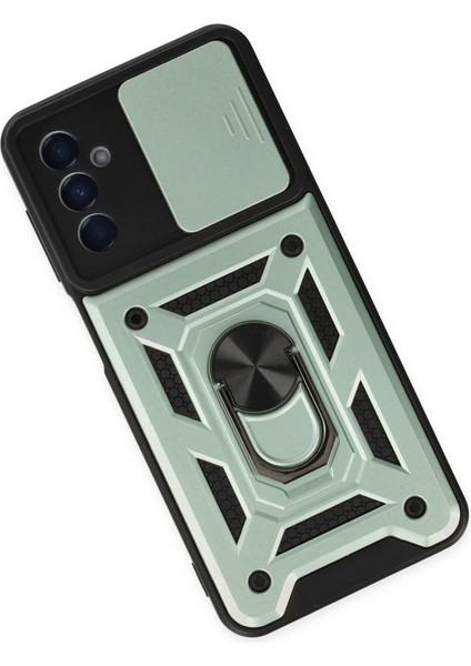 Samsung Galaxy A04S Kılıf Pars Lens Yüzüklü Silikon - Yeşil modelleri