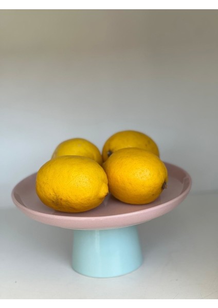 Rengarenk Soft Lila Turkuaz Ayaklı Meyvelik Sunum Kasesi Kek Standı modelleri