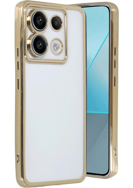 Xiaomi Redmi Note 13 Pro 5g Kılıf Razer Lensli Silikon - Gold