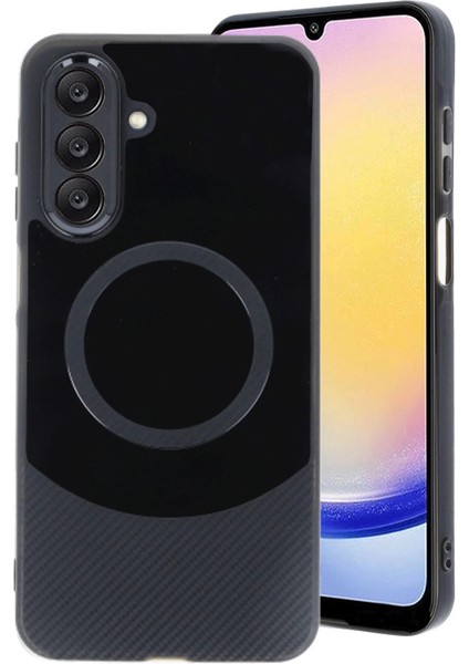 Samsung A26 Kılıf Maya Karbon Kapak - Siyah