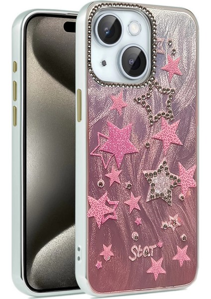 Iphone 14 Kılıf Blade Aynalı Desenli Kapak - Desen 7