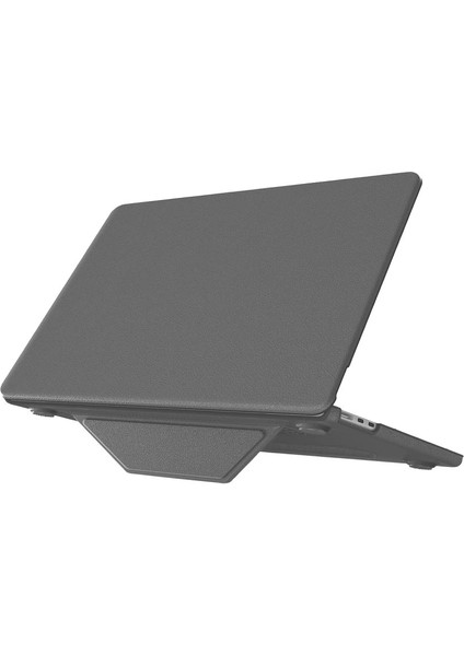 Macbook Air 15 2024 Macbook Deri Kapak - Gri