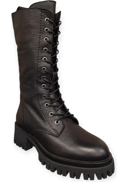 D25KC-2345 Topuklu Ara Boy Genç Kadın Postal Çizme fiyatları