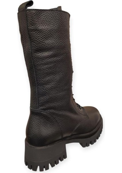 D25KC-2345 Topuklu Ara Boy Genç Kadın Postal Çizme fırsatları