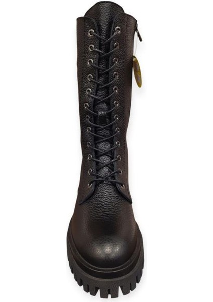 D25KC-2345 Topuklu Ara Boy Genç Kadın Postal Çizme indirimleri