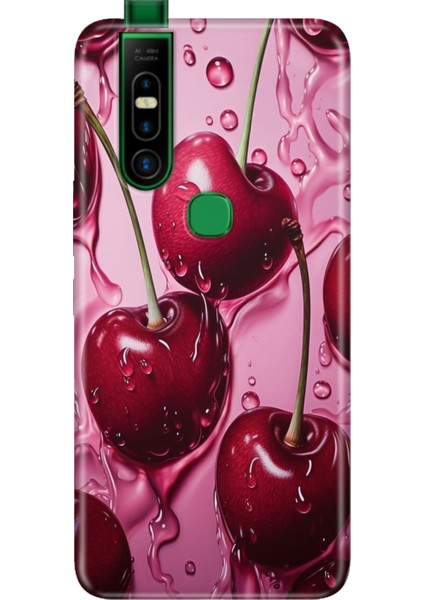 Infinix S5 Pro Kılıf Desenli Baskılı Tpu Rubber Kapak Kirazın Dansı