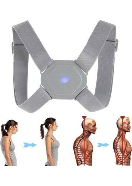 Unisex Titreşim Sensörlü Kamburluk Önleyici Dik Duruş Ayarlanabilir Akıllı Korse fırsatları