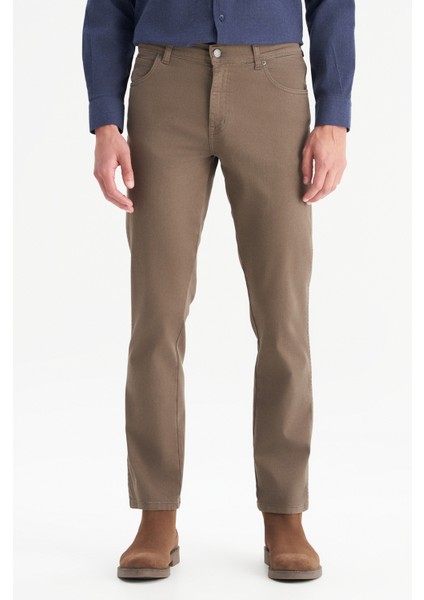 Pamuklu Slim Fit Normal Bel Dar Paça Pantolon Erkek Pantolon W12S004191 19T