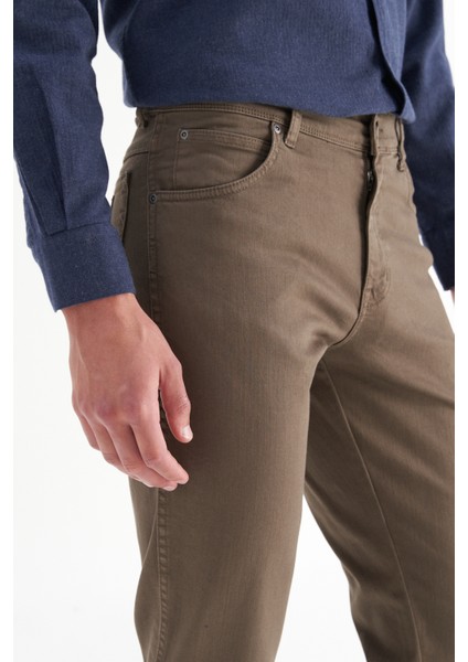 Pamuklu Slim Fit Normal Bel Dar Paça Pantolon Erkek Pantolon W12S004191 19T modelleri