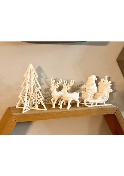 Birbirine Geçmeli Kar Tanesi Noel Ağacı 25CM