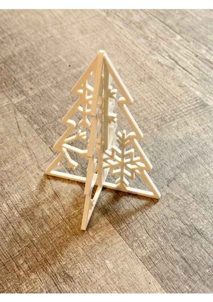 Birbirine Geçmeli Kar Tanesi Noel Ağacı 25CM fiyatları