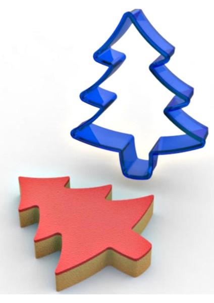 Yılbaşı Kurabiye Kalıbı Çam Ağacı 1 Adet Gelecek