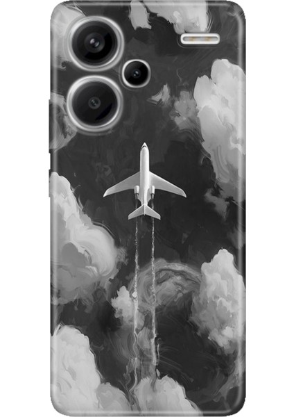Xiaomi Redmi Note 13 Pro Plus 5g Kılıf Desenli Baskılı Tpu Rubber Kapak Bulutların Arasında