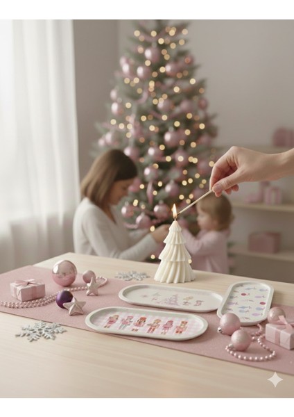 Christmas Yeni Yıl Yılbaşı Serisi - Beton ve Soya Hediye Seti 4 Parça | Flow Collection fiyatları