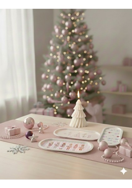 Christmas Yeni Yıl Yılbaşı Serisi - Beton ve Soya Hediye Seti 4 Parça | Flow Collection