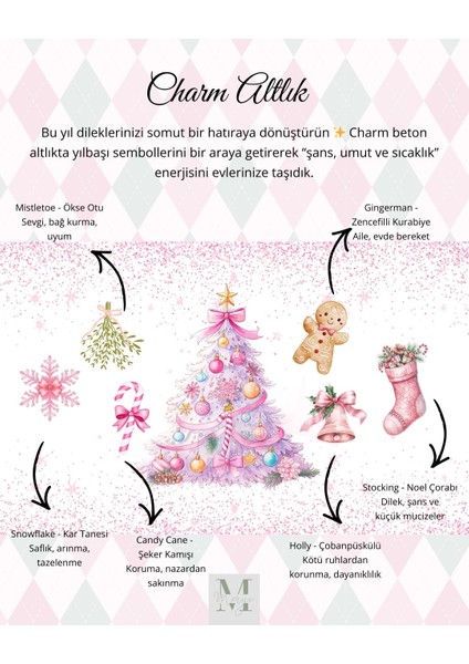 Christmas Yeni Yıl Yılbaşı Serisi - Beton ve Soya Hediye Seti 4 Parça | Flow Collection