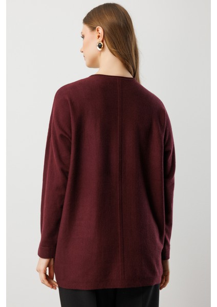 Taş Işlemeli Torba Cepli Kazak 60304-26K fiyatları