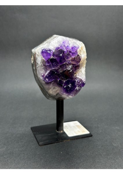 Brezilya Ametist Doğaltaş Siyah Demir Stantlı fiyatları