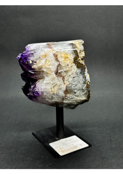 Brezilya Ametist Doğaltaş Siyah Demir Stantlı modelleri