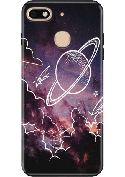 General Mobile Gm 8 Go Kılıf Desenli Baskılı Tpu Rubber Kapak Gezegenler